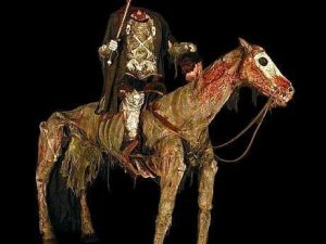 HODSADDLE- Vintage Saddle for Haunted Horse