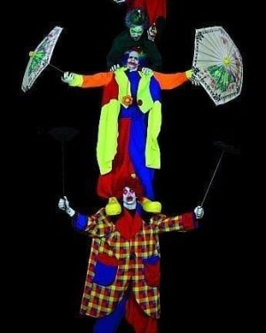 CLWN107- Clown Acrobat Tower
