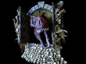 DINO203- T-Rex Skeleton Crypt