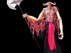 UL505ATG- Horned Demon Animated Tower Guard