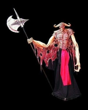 UL505ATG- Horned Demon Animated Tower Guard