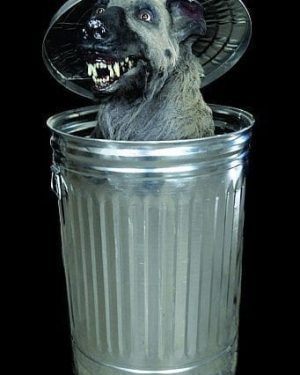 WOLF107- Dog Trash Can