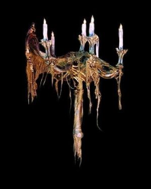 ZMB753- One Armed Wall Sconce Skelelabera