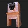BEAR103 – ANIMATED GRIZZLY BEAR – BREAKAWAY FIREPLACE