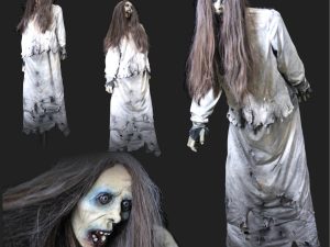 CHR523 - FEMALE ZOMBIE - THRASHING UP WALL