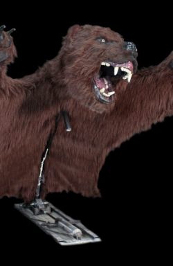 BEAR106- Attacking Bear Rug