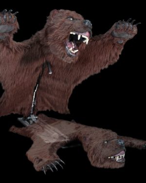 BEAR106- Attacking Bear Rug