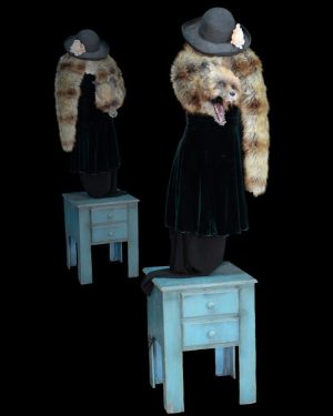 FIX707- Fox Stole Mannequin