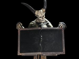 GD68S- Ancient Evil Sign Holder - Static