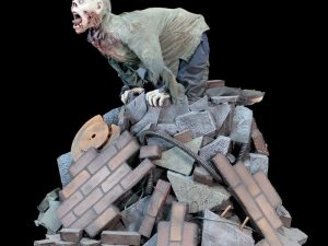 ZMB506- Zombie Panner on Junk Pile