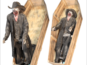 WEST101- Gunslinger Lunger out of Coffin