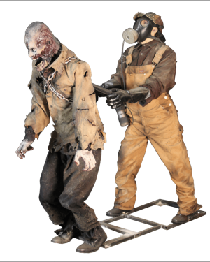 ZMB800- Zombie Hunter with Animated Rabid Zombie