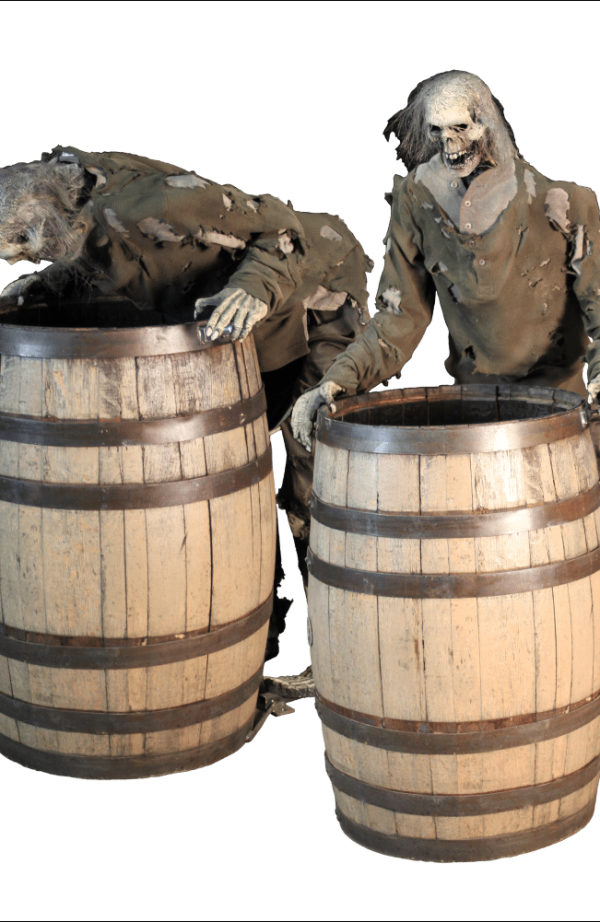 SITE PHOTO - ZMB806 Zombie Puking in Barrel