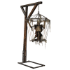 SKEL120- Animated Skeleton in Hanging Cage (Style 1)