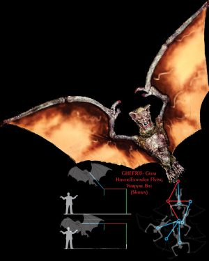 Giant Hover/Extender Flying Vampyre Bat