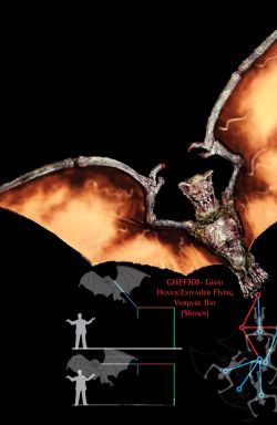 Giant Hover/Extender Flying Vampyre Bat
