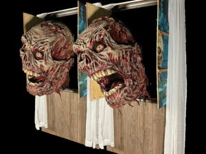 20' Zombie Head thru Window