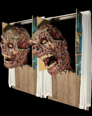 20' Zombie Head thru Window