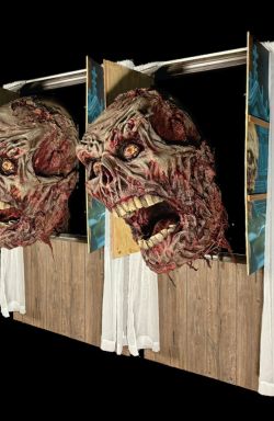20′ Zombie Head thru Window