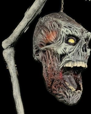 Giant Zombie Head for Lantern Holder - Animated
