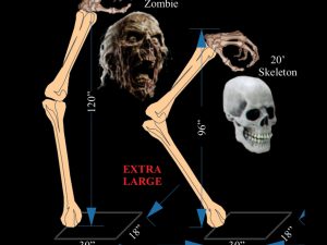 20' Skeleton Arm Lantern Holder - 2 Sizes