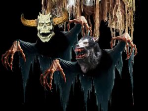 20' Flying Thrashing Character on a AERig