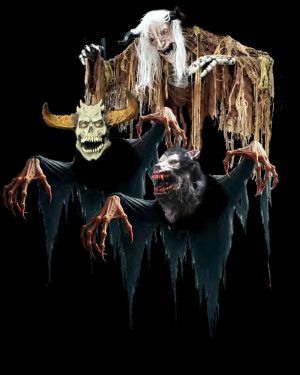 20' Flying Thrashing Character on a AERig