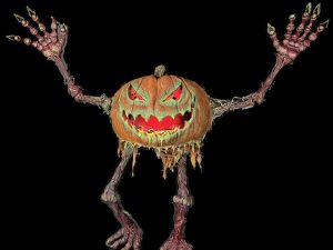 Animated Pumpkin Gremlin