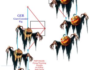 Flying / Thrashing Gremlin on GERig