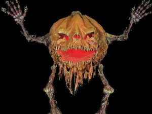 Animated Pumpkin Gremlin Track Runner/Leaper
