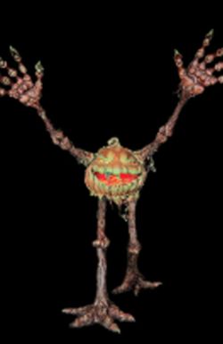 Animated Pumpkin Gremlin Track Runner/Leaper